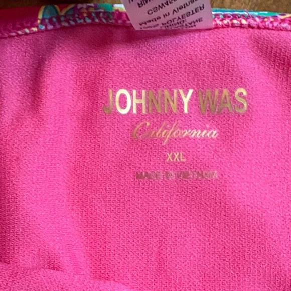 Johnny Was Flamingo Multicolor Bikini, XXL - Picture 6 of 11